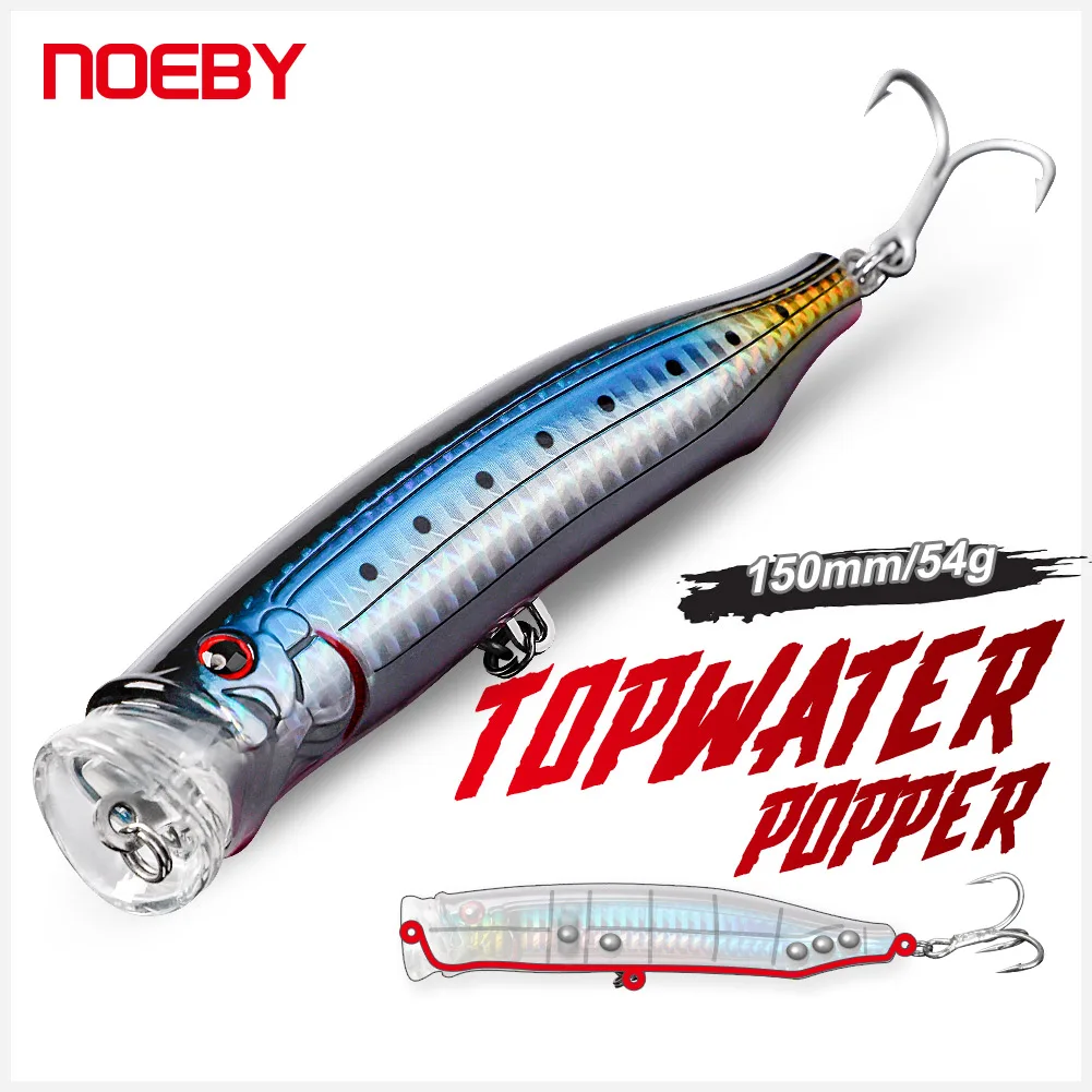 Noeby leurre traine Minnow 14cm 44g nage 0 à 7m couleur Merlan