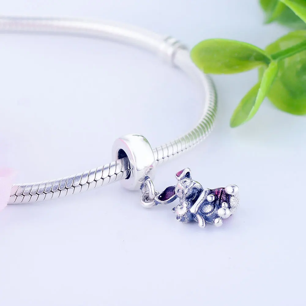 Подходят для оригинальных браслетов Pandora прозрачные эмалированные Подвески в