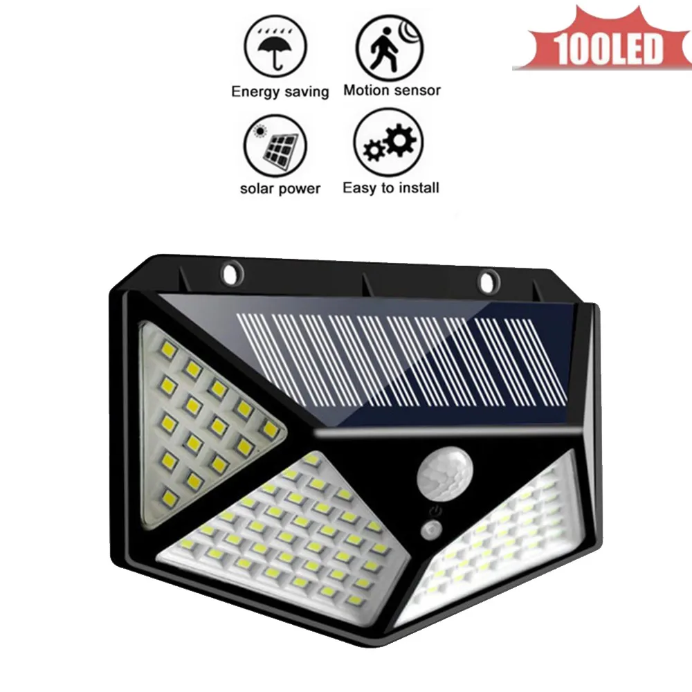 

Solar Lamp Outdoor Led Light PIR Motion Sensor LED Solar Power Wall Street Garden Light Security Spotlight Waterproof Decoration