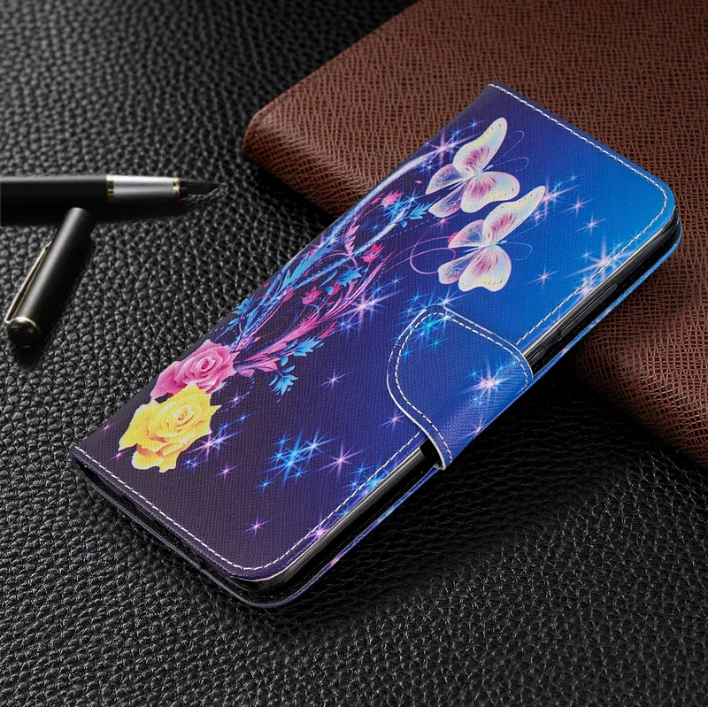 Раскрашенный кожаный флип-чехол для Xiaomi redmi Note 8T Чехол-книжка Xiomi redmi Note 8 Pro Чехол