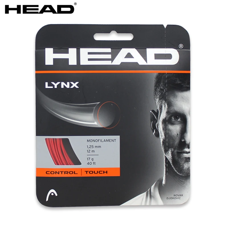 Head LYNX tennis strings single strand Tennis String Synttetic Gut Pps 1.25mm 17g Control type Tennis Rackets String 12m/pc