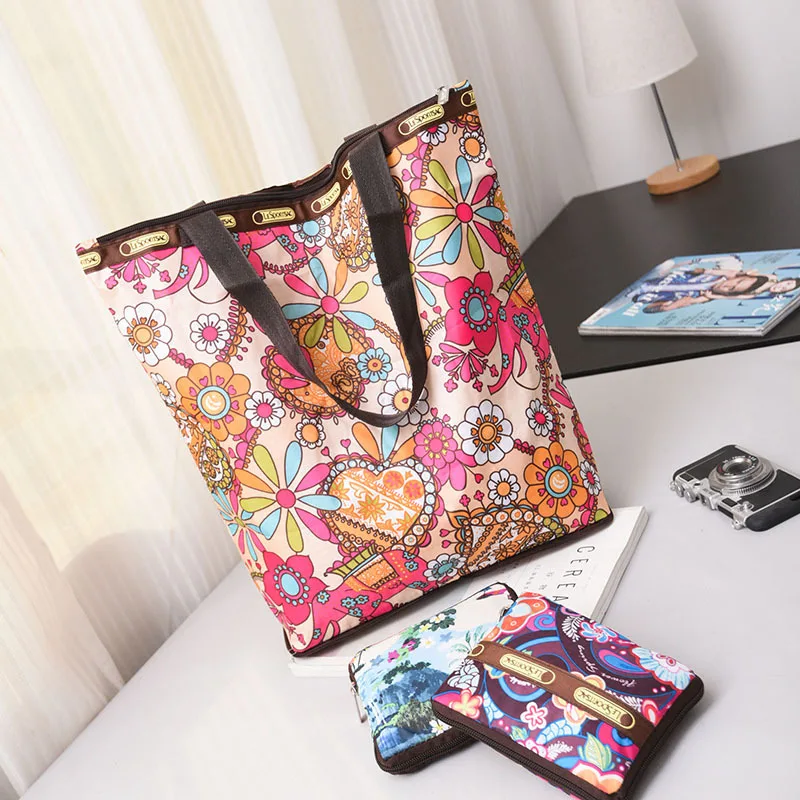 Международная торговля стиль Женская сумка Одна сумка тканевая через плечо большая сумка Европа и Америка большая емкость складная сумка для покупок