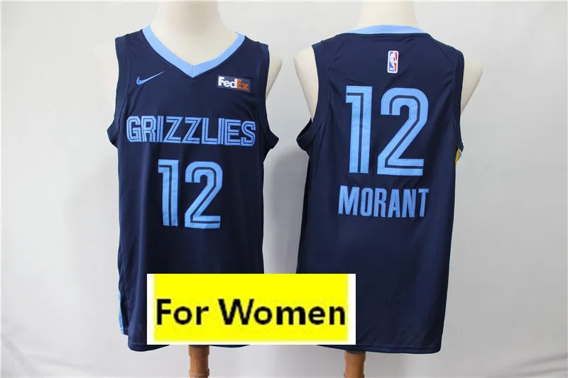 Женский baskeball Memphis#12 Ja Morant майки