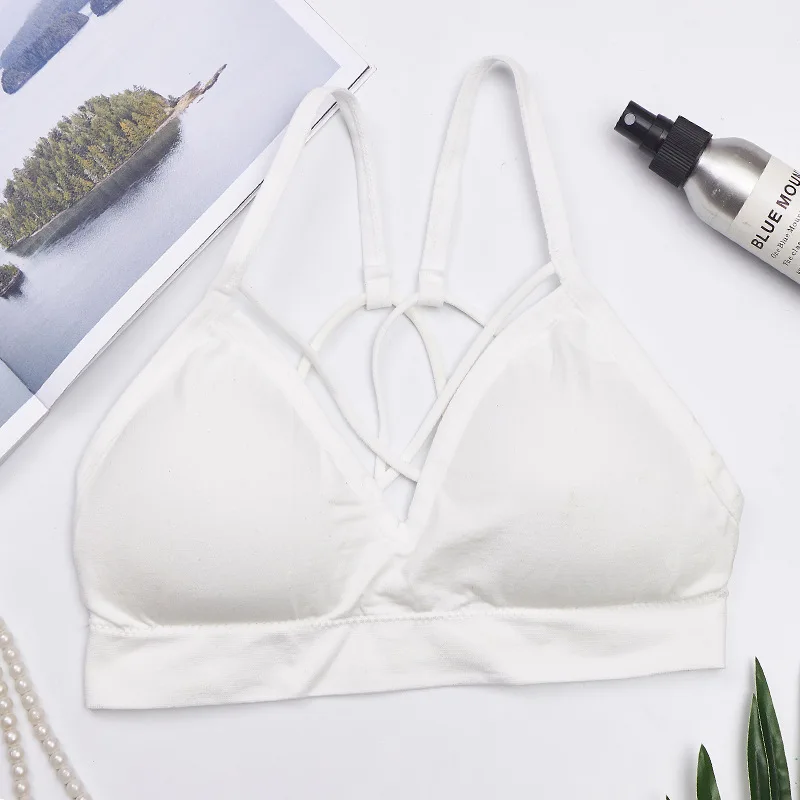 Women lingerie bra women tube tops women tube top seamless crop top wrapped chest underwear cross female sports bra fitness lingerie sexy intimates bandeau