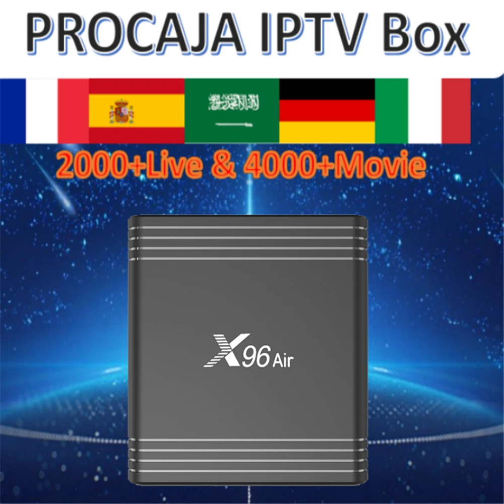 

X96 Air Android 9.0/8K/S905X3/Dual wifi Smart TV Box&Pro neotv Procaja iptv Subscription France Spain Arabia Italy X96air iptv