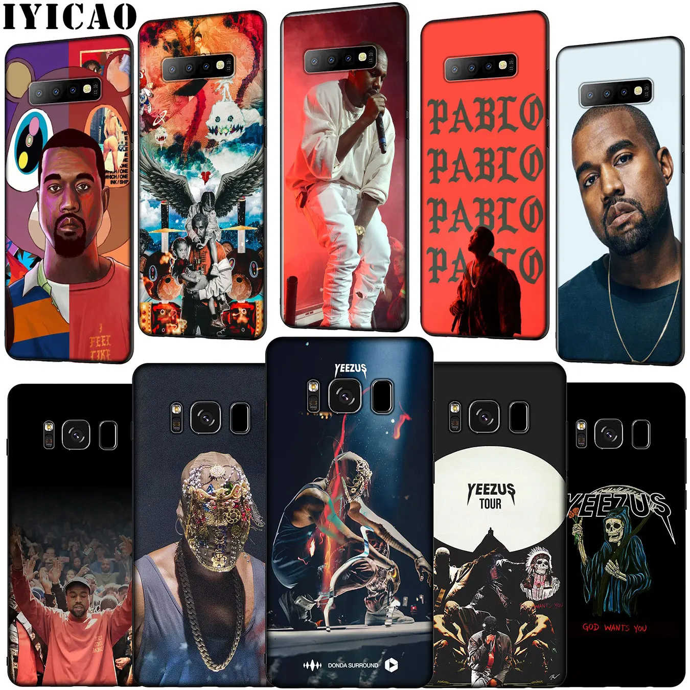 Мягкий силиконовый чехол для телефона IYICAO Kanye West Yeezus Samsung Galaxy S20 Ultra S10 Lite S9 S8 Plus S6 S7