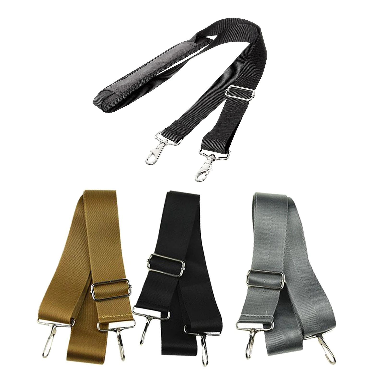 Universal Briefcase Nylon Laptop Shoulder Strap 150cm Adjustable Replacement Buckle Closure