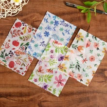 

10pcs/lot Lovely sulfuric acid paper translucent envelope color printing envelope small fresh Envelope School Supplies 12.5*17.5