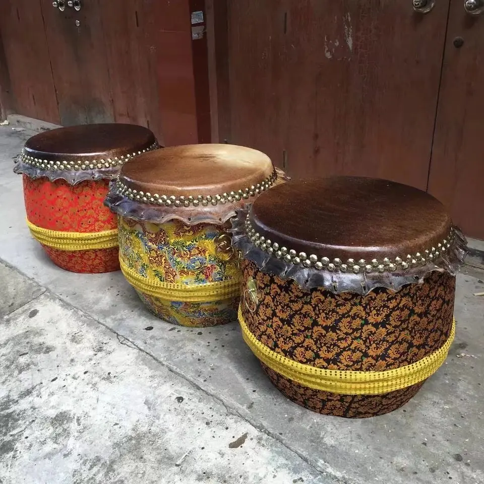 Hot-sell-Lion-dance-drum-lion-drum-top-layer-buffalo-drum-gong-drum