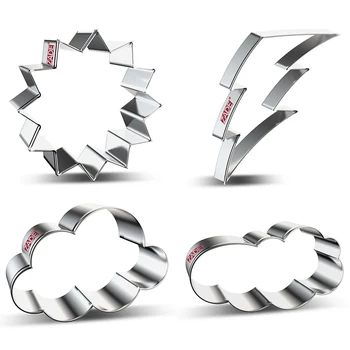 

ZADE Weather Cookie Cutter Biscuit and Fondant Cutter - Stainless Steel