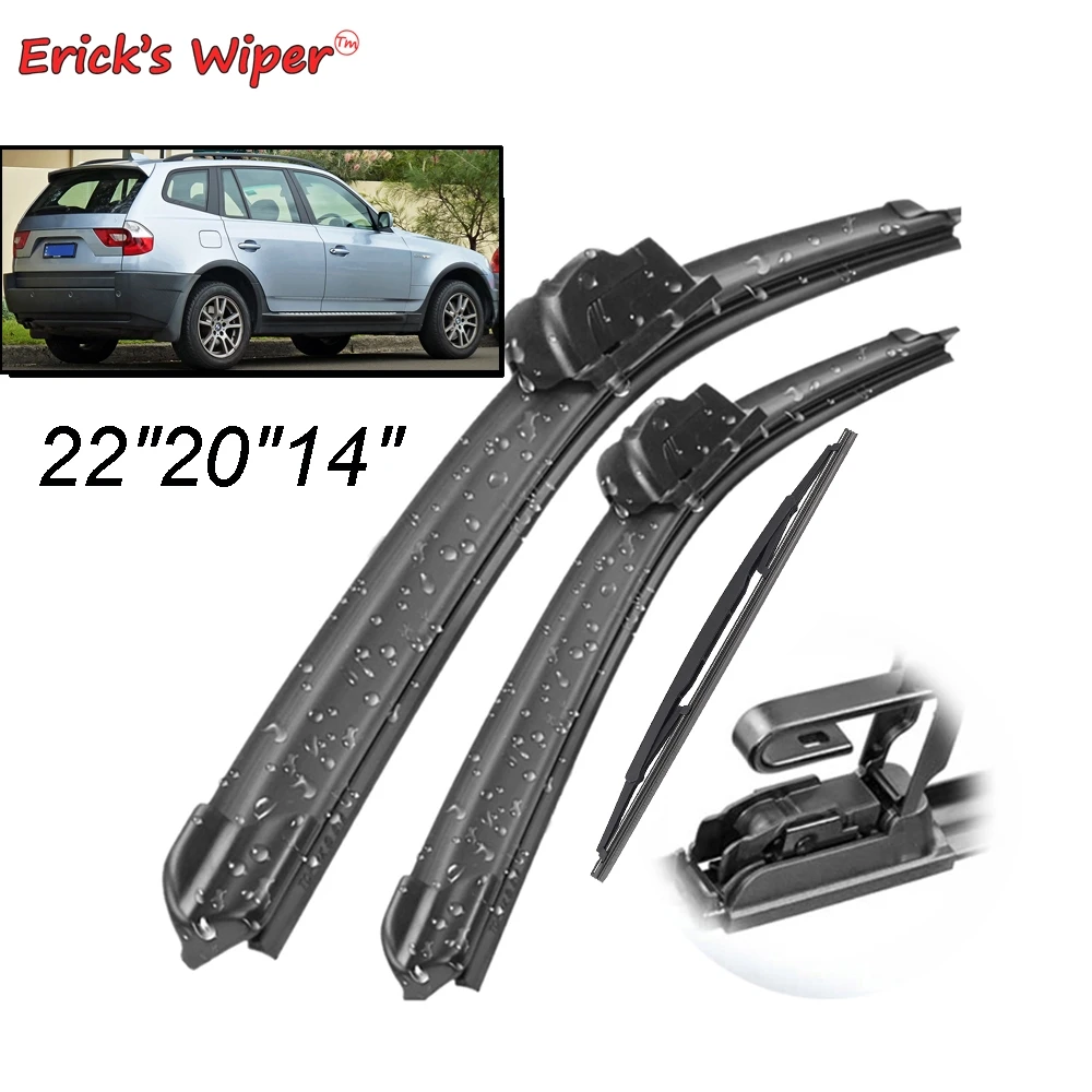 Erick's Wiper Lhd Front & Rear Wiper Blades Set Kit For Bmw X3 E83 2004