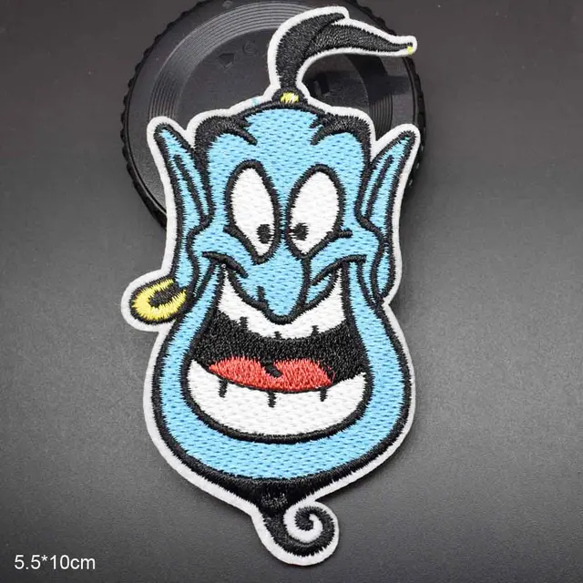 Disney Blue Face Head Iron On Embroidered Clothes Patches For Girl Woman Clothing Stickers Garment Wholesa 1