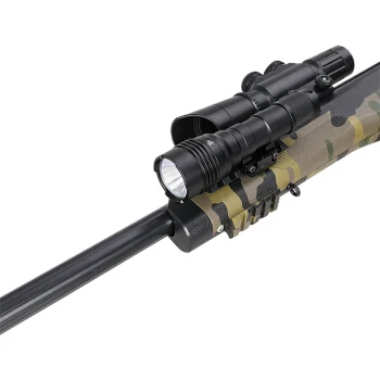 

Outdoor Helmet Tactical Light Flashlight LED Aluminum Alloy 95 White Light Long Shot Down Gun Light