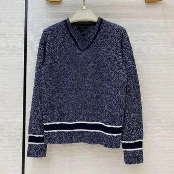 

Autumn New Sweaters Women Pullovers Loose Warm Sweaters Women V-neck Small Fresh Knitted Sweater Female