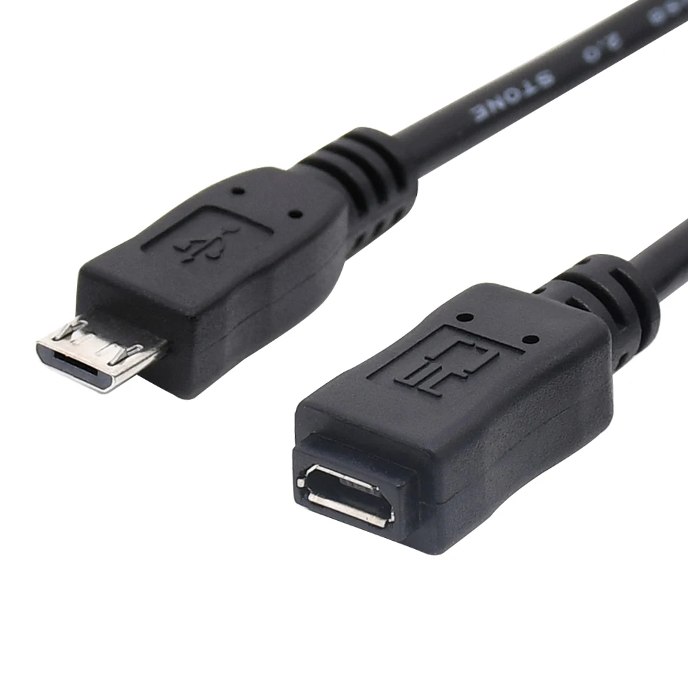 

Micro USB extension cable 50cm 20cm 5pin V8 male to female extender for mobile phone tablet