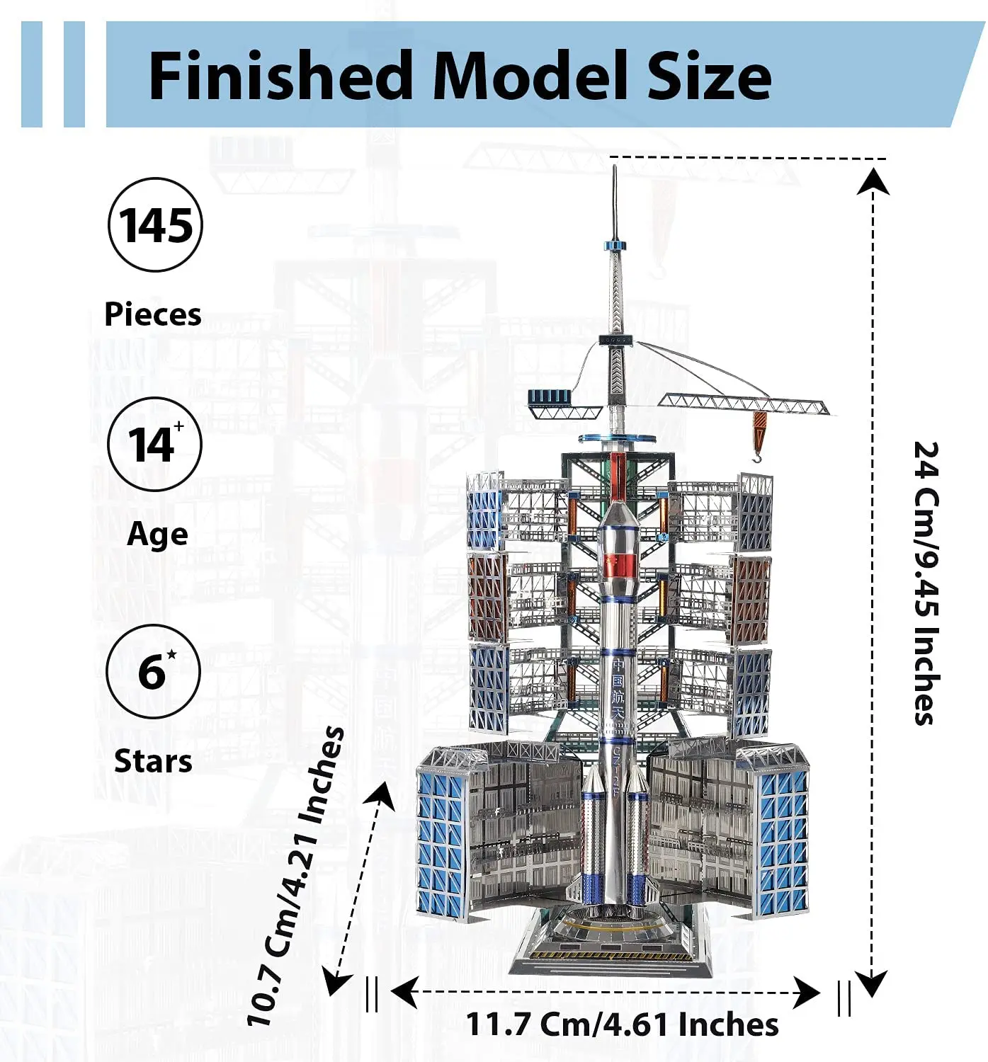 Microworld 3D Metal Puzzle Games Chinese Satellite Launch Center Model Kits Laser Cutt DIY Jigsaw Toys Christmas Gifts For Adult 3