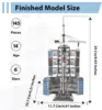 Microworld 3D Metal Puzzle Games Chinese Satellite Launch Center Model Kits Laser Cutt DIY Jigsaw Toys Christmas Gifts For Adult 3