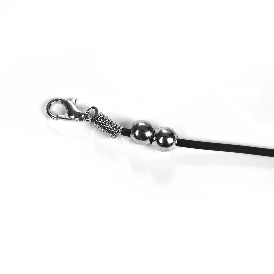 20 шт. черный кожаный браслет цепь подвески шнур с карабином|Ювелирная фурнитура и - Фото №1