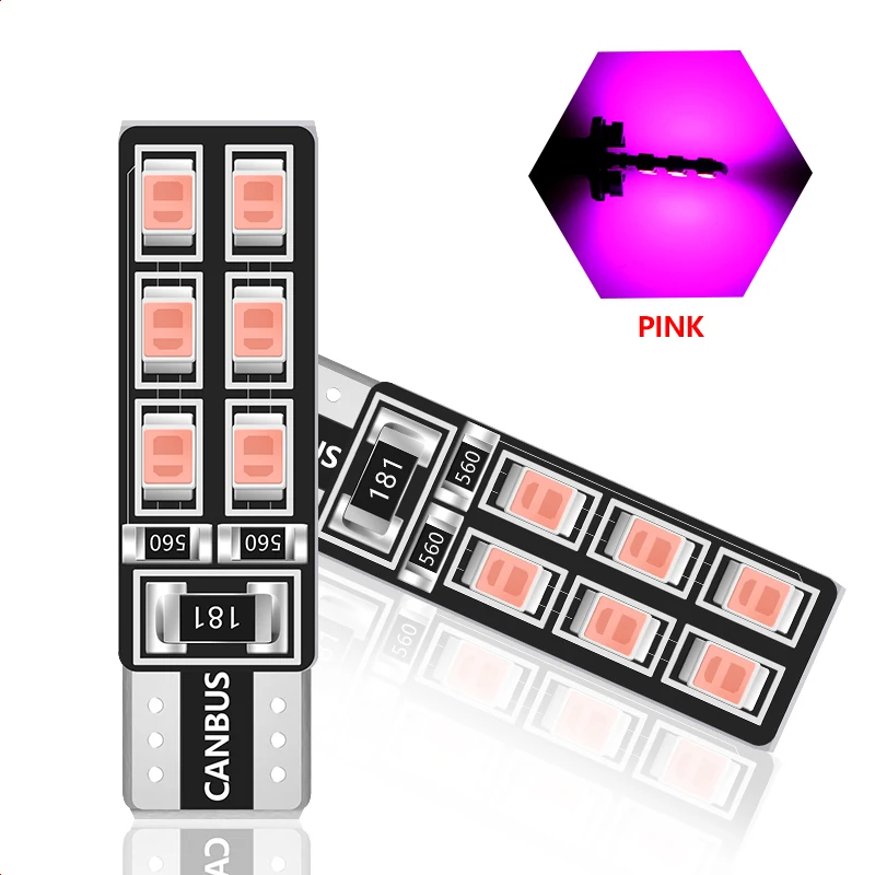 1 шт. T10 W5W Автомобильный светодиодный светильник CANBUS 12 Светодиодный s 3528 SMD габаритный свет лампа для чтения 194 168 2835 лампа сигнальная лампа белая 12 В