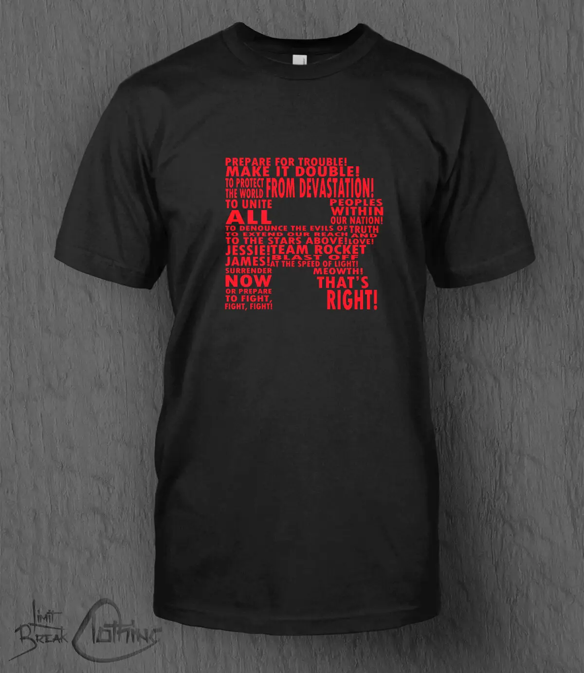 

Pokemon T-Shirt Team Rocket Motto Tee Men'S Pikachu Nintendo Switch, Ultra Sun