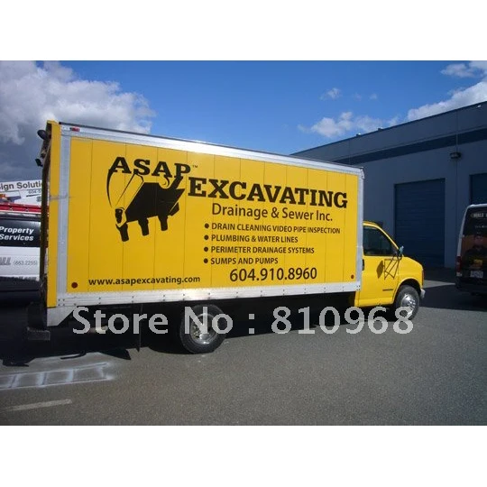 

UV roll to roll digital printing PVC Vinyl Self-adhesive Truck Advertising Sticker banner