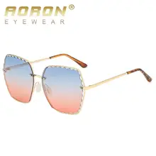 Индивидуальность не граница леди большая граница поляризованные солнцезащитные очки океан прогрессивные двухцветные солнечные очки для вождения A596