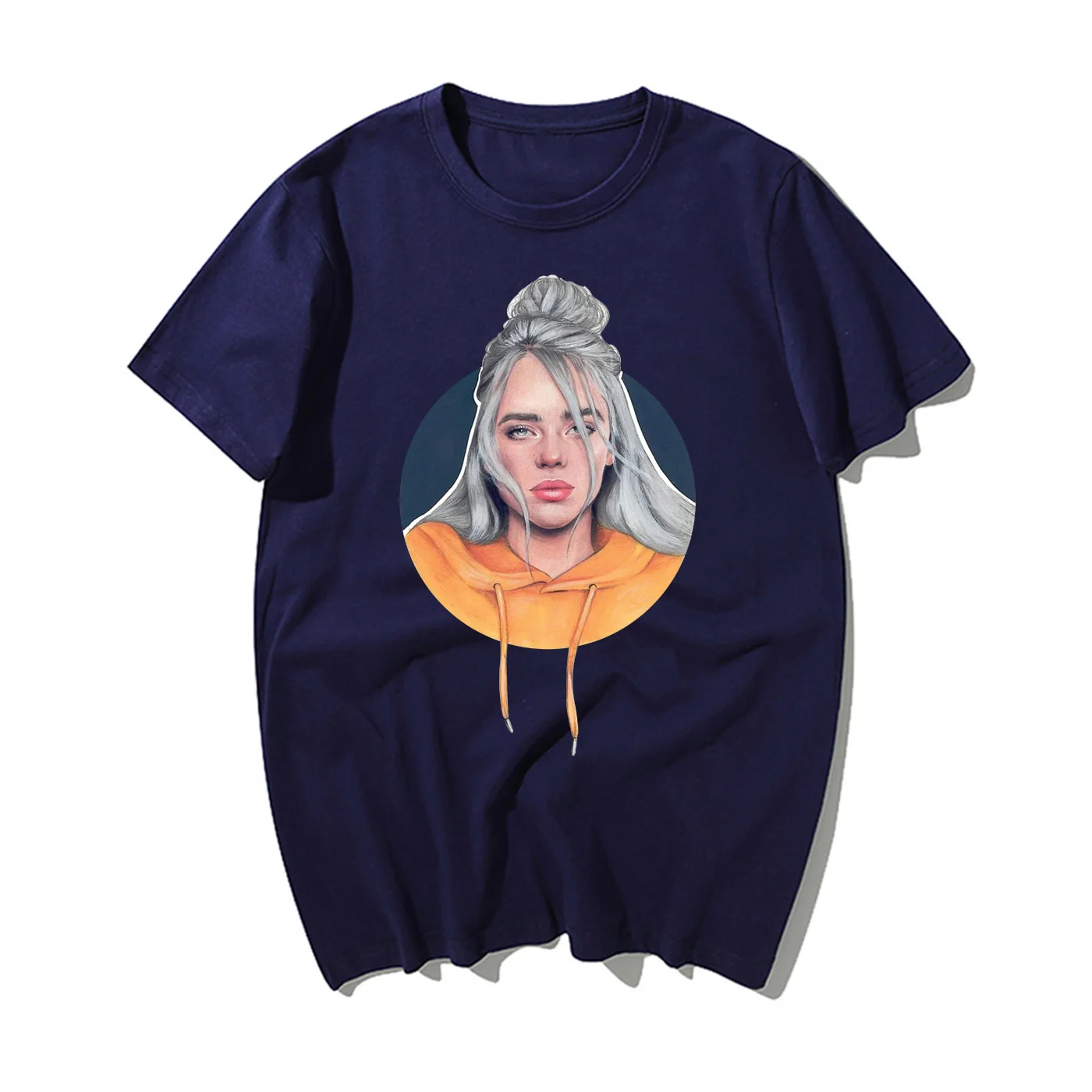 Hot Sale Summer T Shirts Billie Eilish Print Fashion Black T-Shirt Brand T Shirt Men Tops Tee Cotton Casual Black Street Clothes