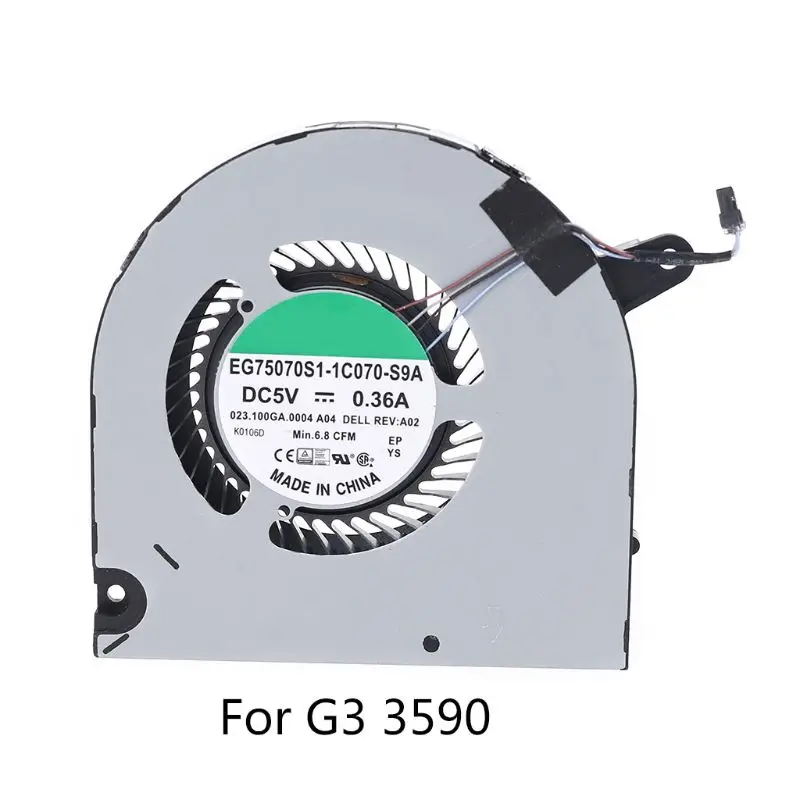 

CPU GPU Cooling Fan for Dell 3-3590 EG75070S1-1C060-S9A EG75070S1-1C070-S9A R2JB