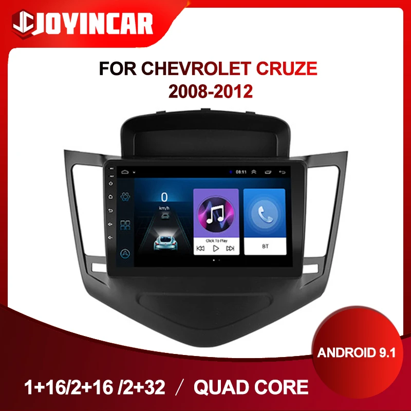 Автомобильный мультимедийный видеоплеер 9 дюймов Android 1 GPS навигация для Chevrolet Cruze