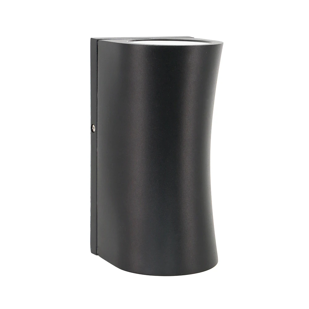 Art Deco Different Up Down Waterproof Outdoor Wall Lights Black 240V /12V Wall Mounted Fixtures Warm /Cold White