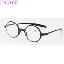 Винтажные круглые TR90 очки для чтения, лупа для женщин и мужчин, ультралегкие мягкие Нескользящие очки для пресбиопии, черный чай+ 1,0~+ 4,0 N5