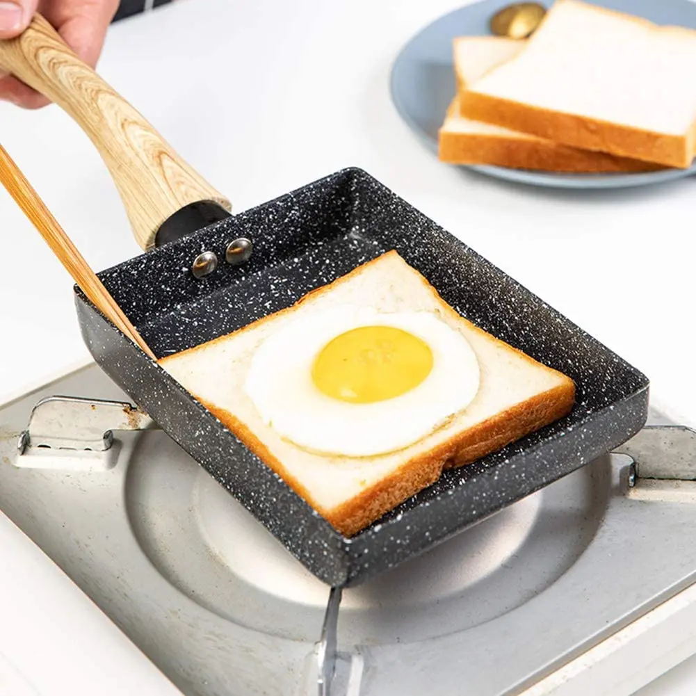 Tamagoyaki Japanese Omelette Pan Egg Pan Non-stick Coating Rectangle Frying  Pan Mini Frying Pan Grey Quick heat conduction - AliExpress