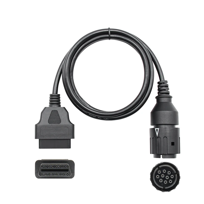 For BMW ICOM D Cable Motobike 10 Pin Adaptor For BMW 10Pin To 16Pin OBDII Motorcycle Diagnostic Connector Moto Extension Cable best car battery tester