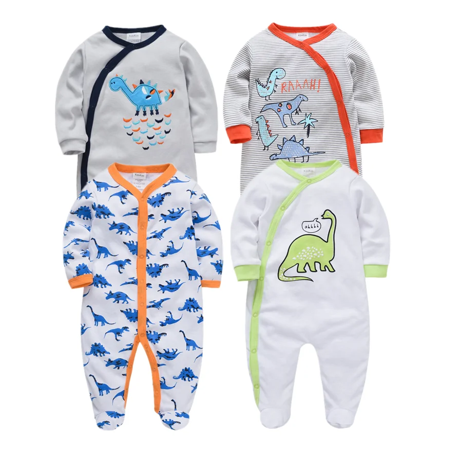 

Honeyzone Baby Boy Footies Fashion dinosaur Printing Boy's Rompers Clothes Long Sleeve Outfits Costume For Newborn Baby Boy Girl