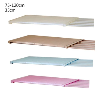 

Telescopic Layered Wardrobe Storage Shelf Adjustable Kitchen Closet Storage Rack Home Shoe Cabinet Partition Plate
