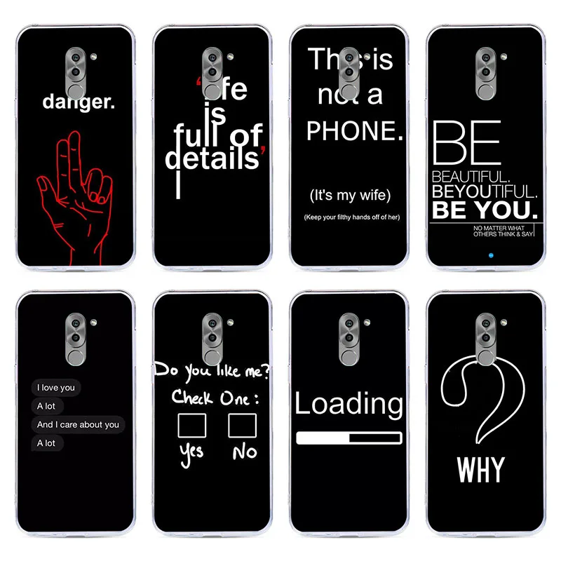 

Silicone phone Case For Huawei Honor 6X cases for honor6X GR5 2017/Mate 9 Lite soft TPU Phone Back cover full 360 Protective