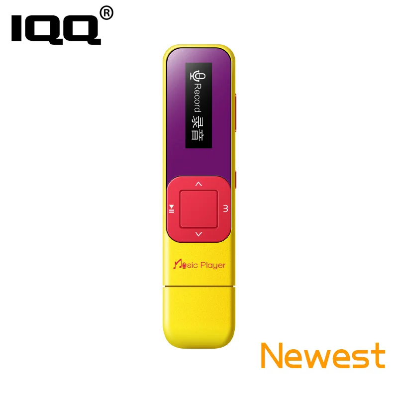 

IQQ Q1 mp3 player Mini Portable music player bulit-in 8GB with FM/Recording Hifi lossless suite for running 100playback for kids