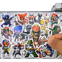 

50pcs Anime Masked Hero Rider Funny Cartoon Pattern Phone Laptop Suitcase Skateboard Bike Motorcycle Car Stickers for Kids Toys