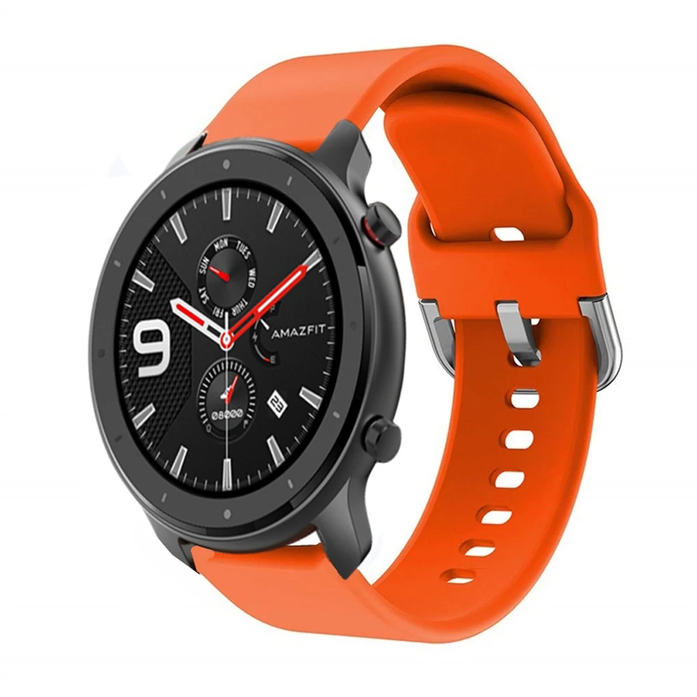 Спортивный силиконовый ремешок для XiaoMi HuaMi Amazfit GTR 47 мм 42 наручный ремни GTS 22 20