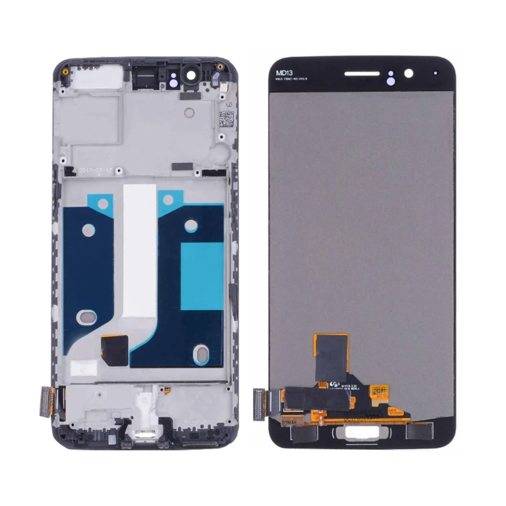 Для OnePlus 5 lcd кодирующий преобразователь сенсорного экрана в сборе для Oneplus 5 дисплей с рамкой Замена 1+ 5 экран A5000 lcd