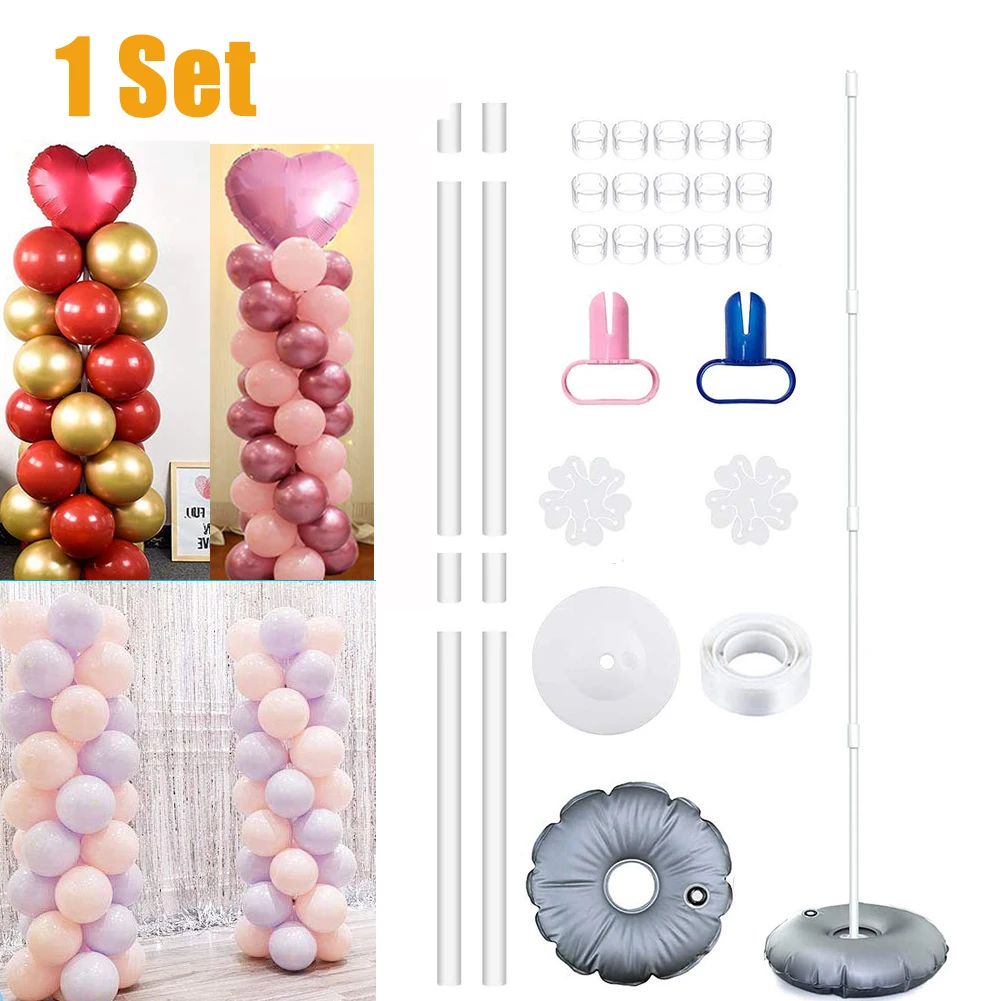

1/2set Column Balloon Arch Base Balloon Stand Birthday Balloons Arch Stick Holder Wedding Decor Birthday Party Decorations
