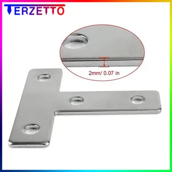 

T Shape Repair Bracket Plate Corner Brace Flat 60mmx60mm For 2020 Aluminum Profile with 4 holes