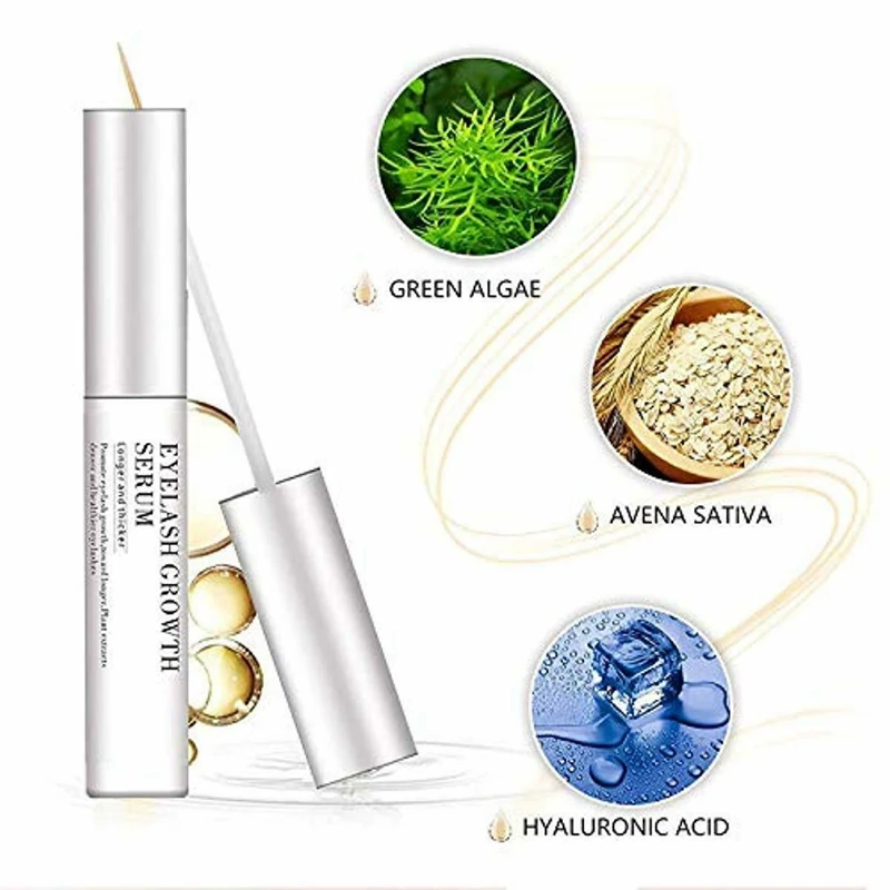 ABVP Beauty Eyelash Growth Serum Natural Brow Lash Enhancer Nourish Damaged 5Ml