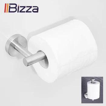 

304 Stainless Steel Paper Holder Kitchen Hanger Tissue Roll Towel Rack Toilet Bathroom Accessories Hanging Storage Organizer 007