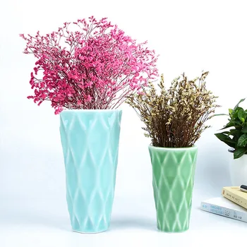 

Chinese Argyle Celadon Ceramic Flower Vase Home Decoration Modern Flower Vase Plant Holder Desk Hydroponics Device Room Decor