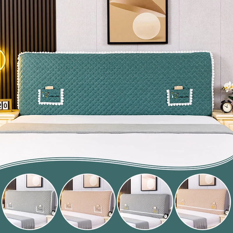 Luxury Soft Quilted Bed Head Cover Allinclusive Thicken Velvet