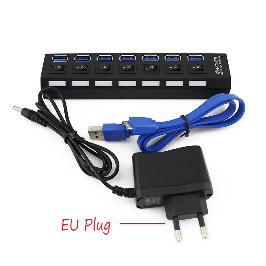 USB HUB With EU Power Adapter