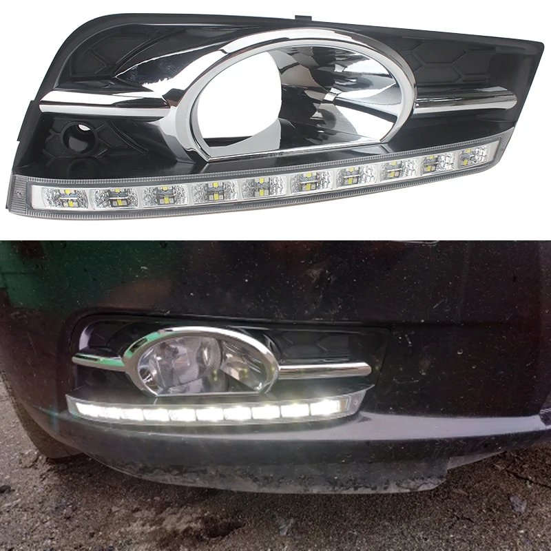 

For Chevrolet Cruze LED DRL fog light 2009-2014 fog lights headlight Daytime Running Lights Fog Lamps headlights foglights cover
