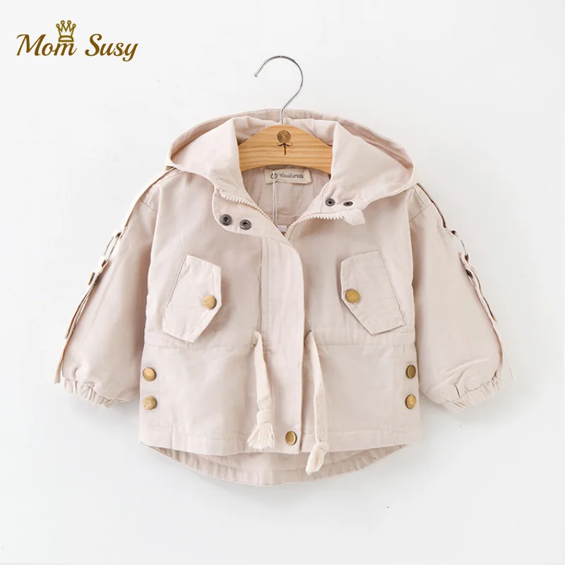 Baby Boy Girl Jacket Thick Cotton Infant Toddler Hooded Windbreaker
