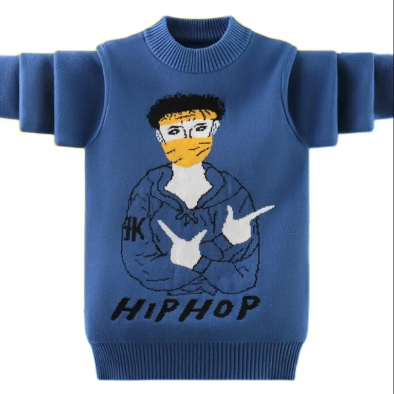 

High quality Children clothes 100% cotton fashion boys sweaters youth knitted jackets kids pullovers baby boys bottoming shirt